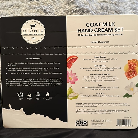 Dionis goat milk hand cream set - Picture 3 of 3